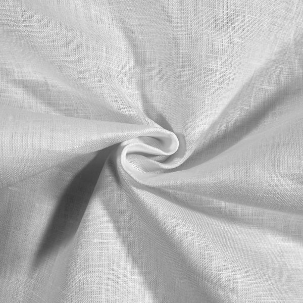 tessuto puro lino italiano h270 bianco prezzo al metro 33.00 €