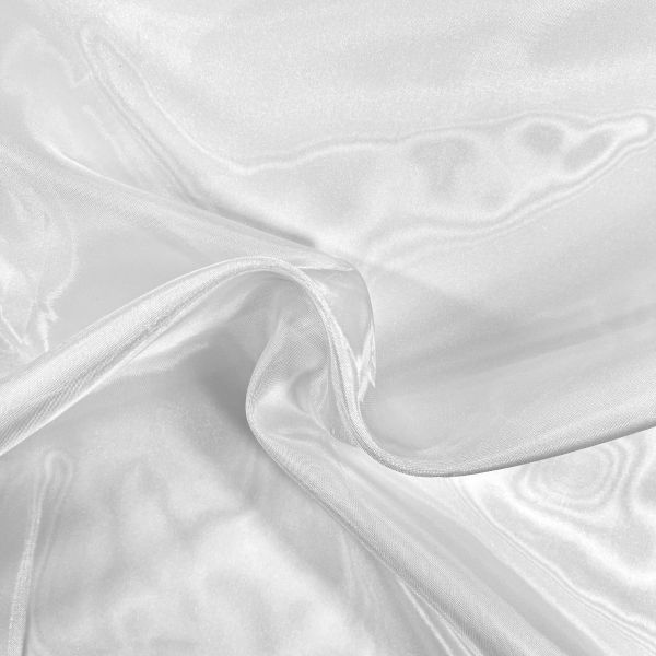 Tessuto Tenda in 100% Lino Liscio Tinta Unita - Bianco